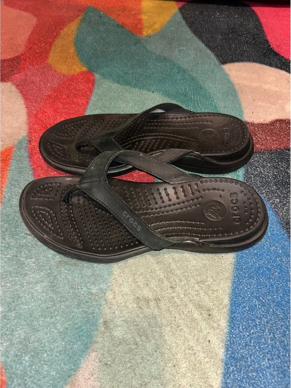 Crocs Men's Black Flip Flop Sandals Size 11 [COPY]